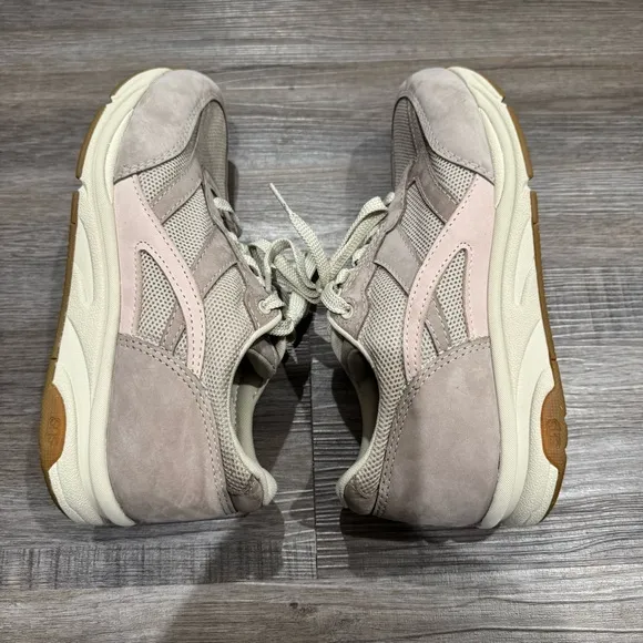 SAS Tour Mesh Taupe Pink Suede Comfort Ortho Walking Sneakers