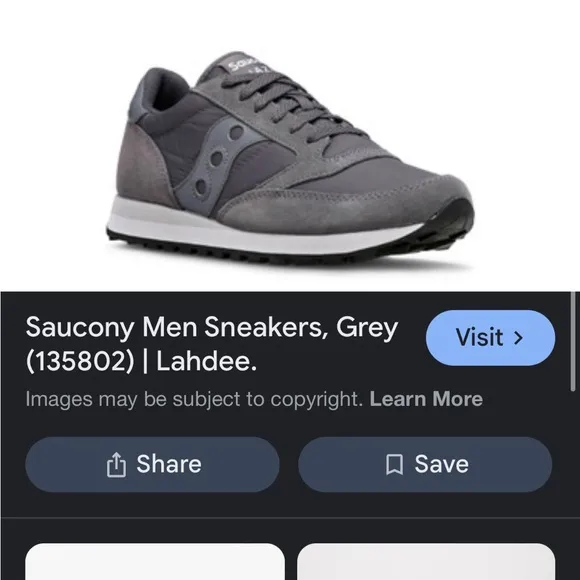 Saucony Men Sneakers, Grey on grey size14(S2866-169) sneakers jazz low pro