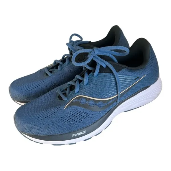 Saucony Storm Frost Ride 14 Blue and Black Men's Sneakers Size 10.5