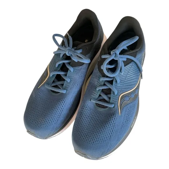 Saucony Storm Frost Ride 14 Blue and Black Men's Sneakers Size 10.5