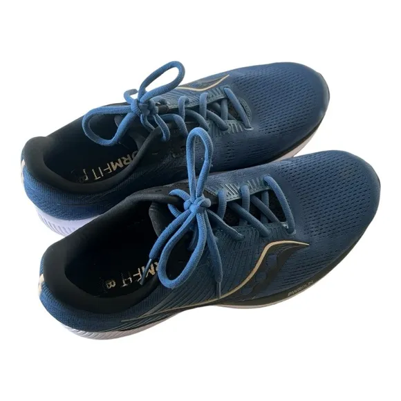 Saucony Storm Frost Ride 14 Blue and Black Men's Sneakers Size 10.5