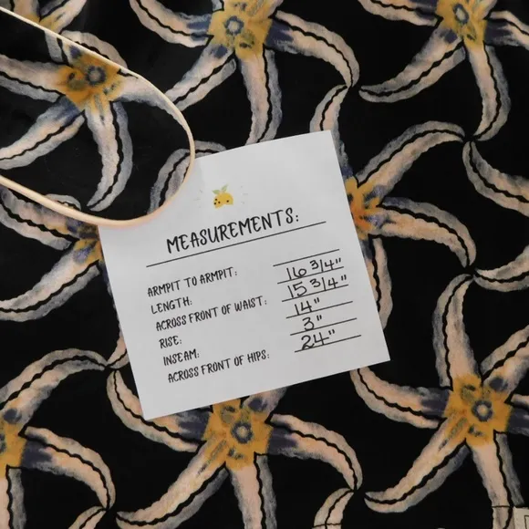 SCOTCH &amp; SODA Maison Scotch Black Starfish Sun Ray Printed Belted Shorts Large