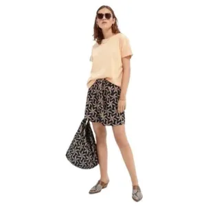 SCOTCH &amp; SODA Maison Scotch Black Starfish Sun Ray Printed Belted Shorts Large