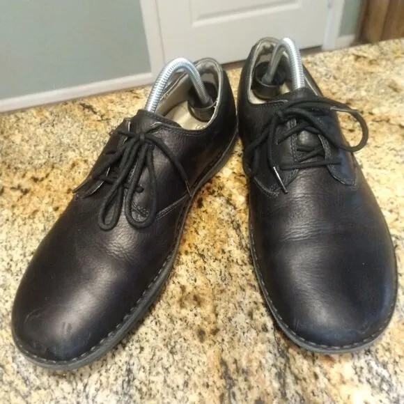 Sebago Valencia Black Men’s Lace Up Leather Oxford Loafers 822075 Sz 9.5 M