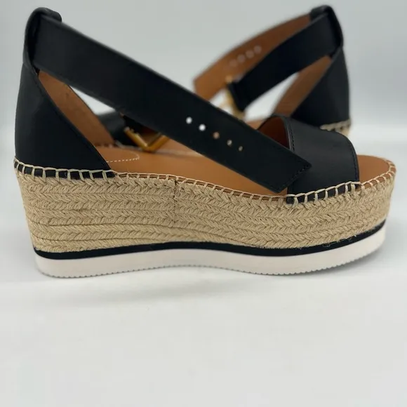 SEE BY CHLOE BLACK GLYN FLATFORM ESPADRILLES