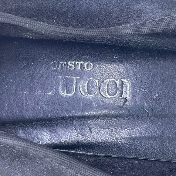 Sesto Meucci Admon Black Suede Comfort Loafer Elastic Stretch Made In Italy S 7