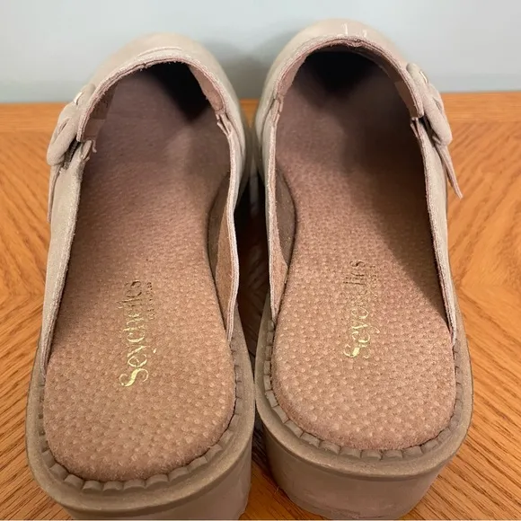 Seychelles Come Together Platform Mule Color Sand Size 8 Slip On Clogs