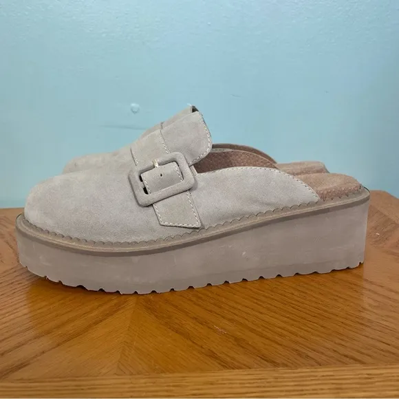 Seychelles Come Together Platform Mule Color Sand Size 8 Slip On Clogs