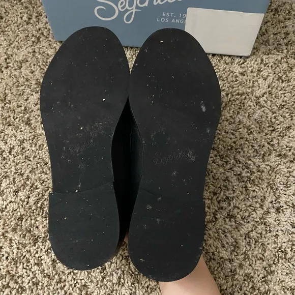 Seychelles Powerful black leather loafers 7
