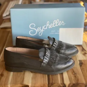 Seychelles Powerful black leather loafers 7