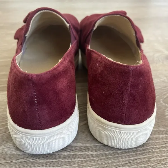 Seychelles Quake Maroon Platform Slip On Sneakers 7.5