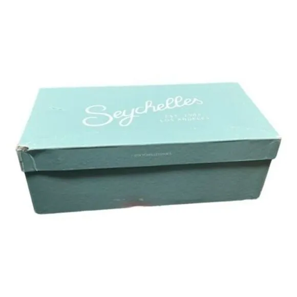 Seychelles Sandals 9 Green Leather Bright Slip on Seafoam Slides Strappy Spring