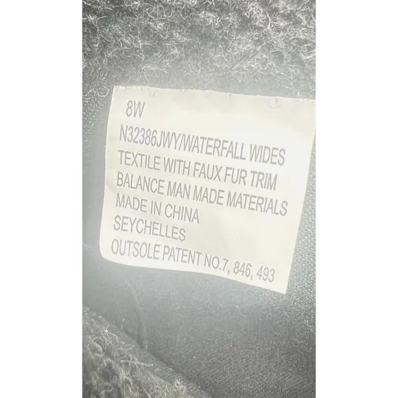 Seychelles Womens Black Faux Fur Lined Combat Boots Size 8W