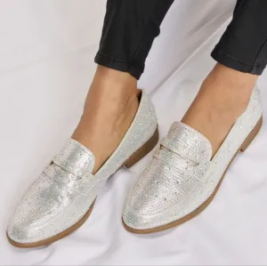Shimmer Step Point Loafers