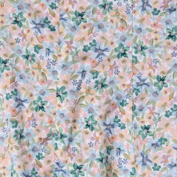 SIGNIFICANT OTHER Katie Floral Puff Sleeve Midi Dress in Bluebell Posie NWT $236