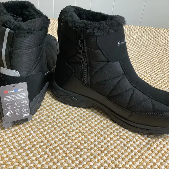 SILENTCARE Men’s warm snow ,waterproof shoes. Anti slip size 11.5 NWT