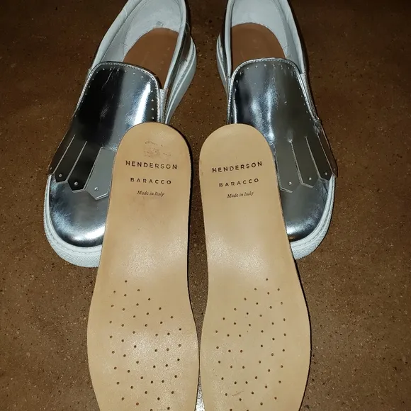 Silver Slip-on Sneakers Henderson Baracco