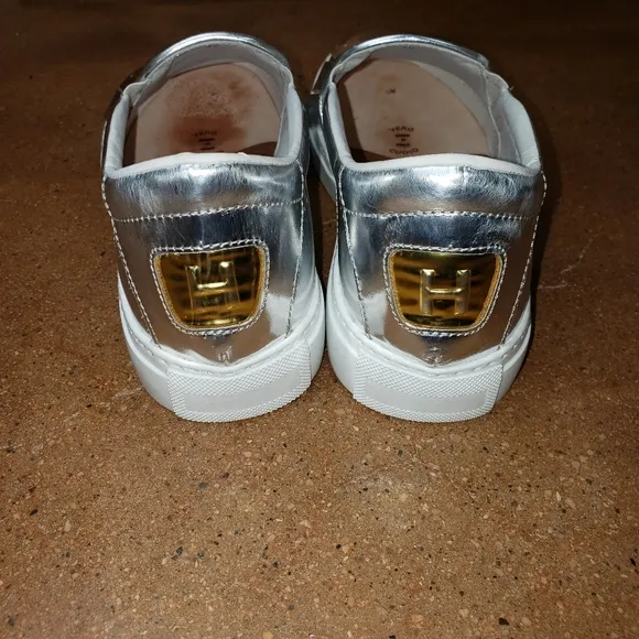 Silver Slip-on Sneakers Henderson Baracco