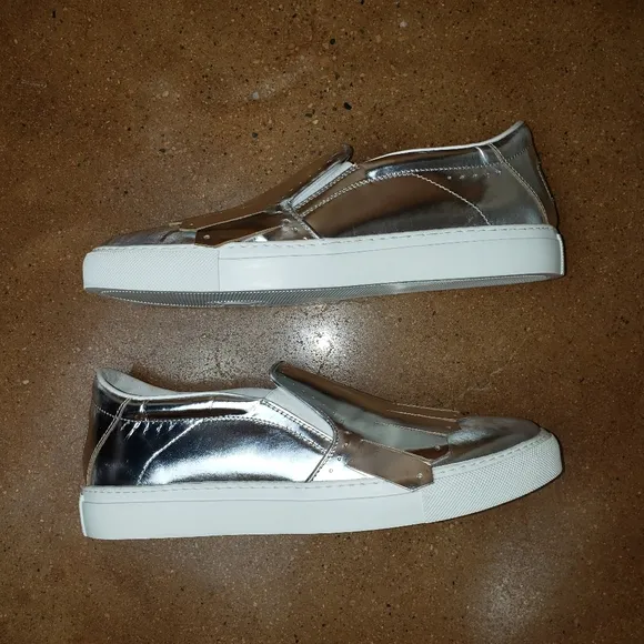 Silver Slip-on Sneakers Henderson Baracco