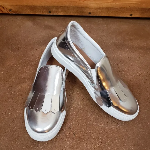 Silver Slip-on Sneakers Henderson Baracco