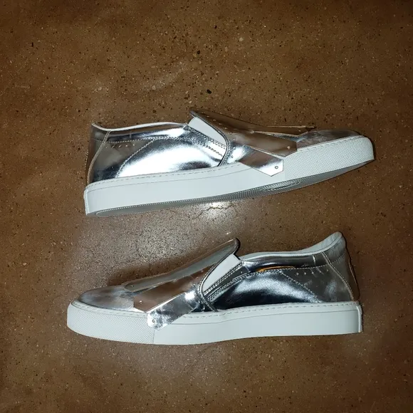 Silver Slip-on Sneakers Henderson Baracco