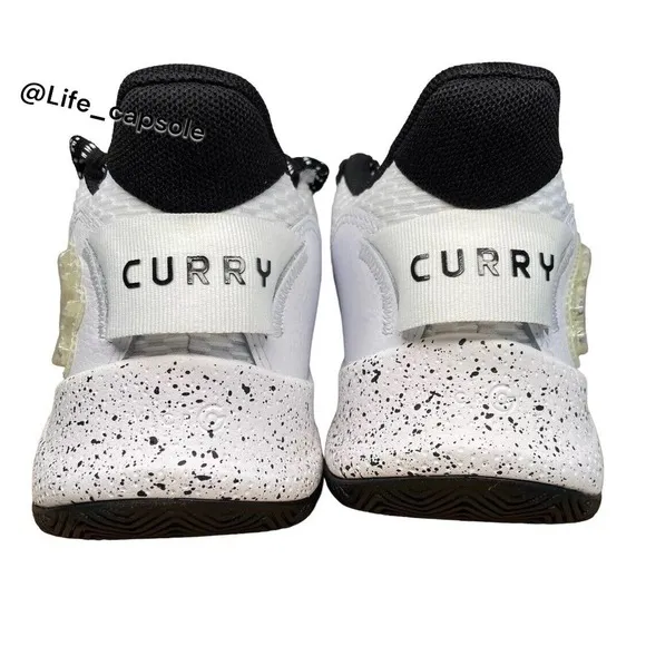 Size 7Y Under Armour Curry 3Z7 GS / 8.5 Wns White Black 3026623-100 New Youth