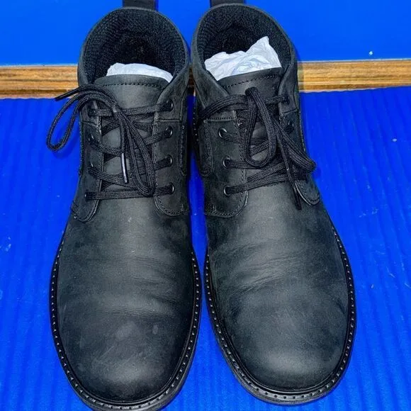 Size 9.5- Men’s ECCO Shock Point Waterproof Black Chukka Ankle Boots EU 43 NEW