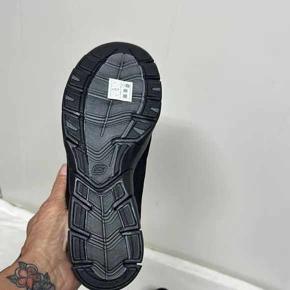Skechers Black Sneakers Breathable Mesh Comfort
