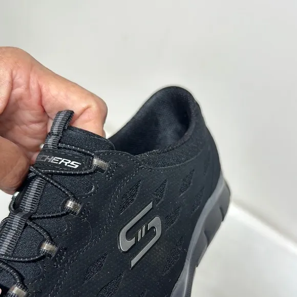 Skechers Black Sneakers Breathable Mesh Comfort
