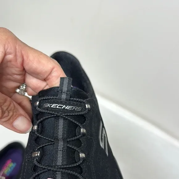 Skechers Black Sneakers Breathable Mesh Comfort