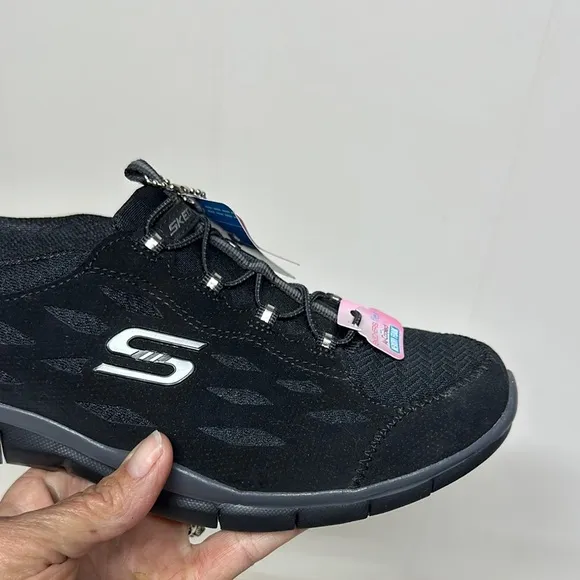 Skechers Black Sneakers Breathable Mesh Comfort