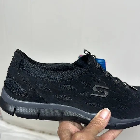 Skechers Black Sneakers Breathable Mesh Comfort