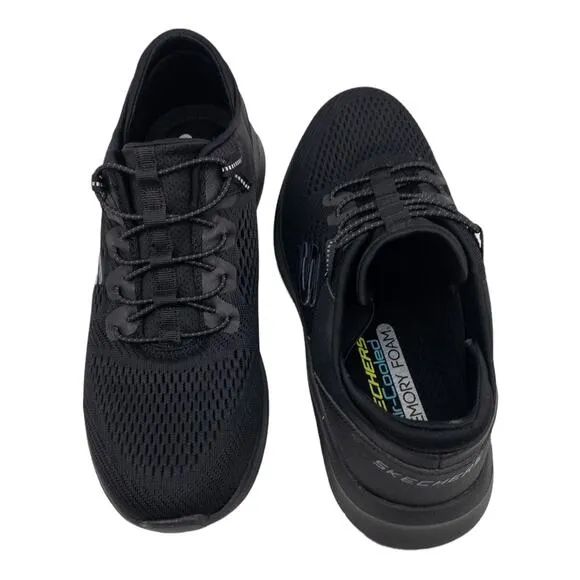 Skechers Black Ultra Flex 2.0 Mesh No Tie Sneakers 8 Men's