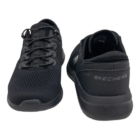 Skechers Black Ultra Flex 2.0 Mesh No Tie Sneakers 8 Men's