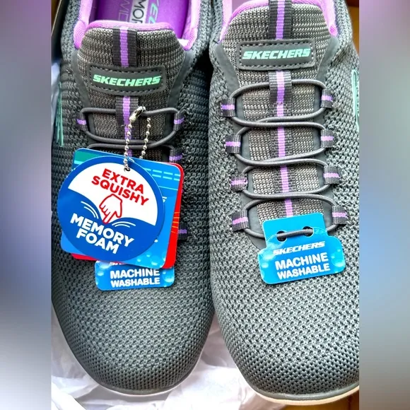 SKECHERS COOL CLASSIC “SUMMITS” SLIP-ON SNEAKERS