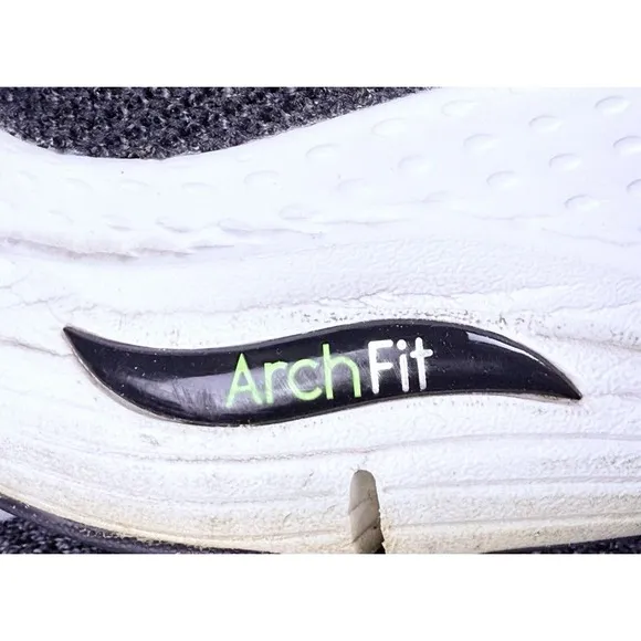 Skechers Men's Arch Fit Paradyme Blk/Wht Lace Up Sneakers   Size 15