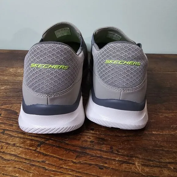 Skechers Men's Equalizer 5.0 Slip-On Walking Gray Sneaker, 51361 Size 11.5