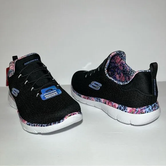 Skechers Party Mix Summits Vegan Washable Bungee Sneakers