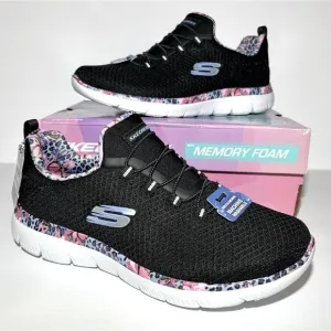 Skechers Party Mix Summits Vegan Washable Bungee Sneakers
