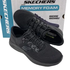 Skechers Ultra Flex 2.0 Machine Washable Mesh No Tie Sneakers Black 9.5 Men's
