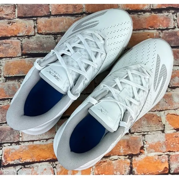 Skechers Viper Court Rally Shoes Mens 8.5 Pickleball Tennis White No Insoles