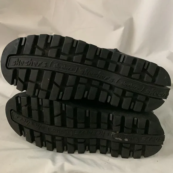 SKECHERS VTG 90’s Y2K Suede Leather Fur Lined Chunky Platform Boots
