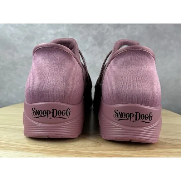 SKECHERS X Snoop Dogg Men's Pink Slip-Ins Sneakers Size 11