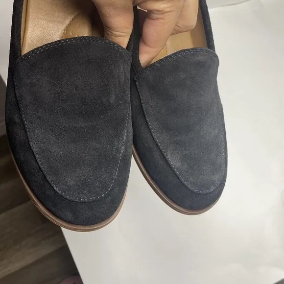 Sofft Cassia Heeled Loafers Women's Size 10 M, Black Suede NEW MSRP $125