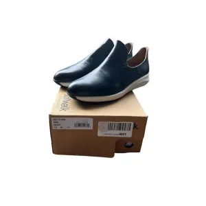 Softwalk Isa Navy Leather Slip On Sneakers