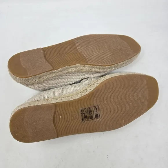 SOLUDOS Beer Shot Smoking Slippers Beige Espadrilles Drink Embroidery Size 11