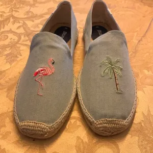 Soludos Flamingo Smoking Slipper Espadrille