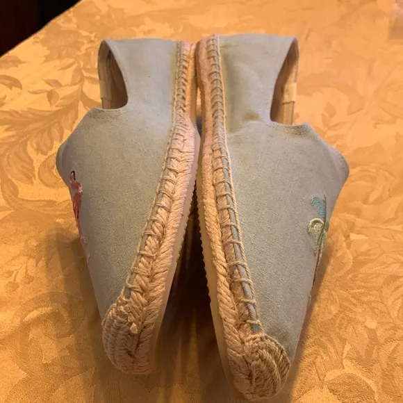 Soludos Flamingo Smoking Slipper Espadrille