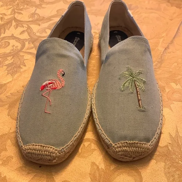 Soludos Flamingo Smoking Slipper Espadrille