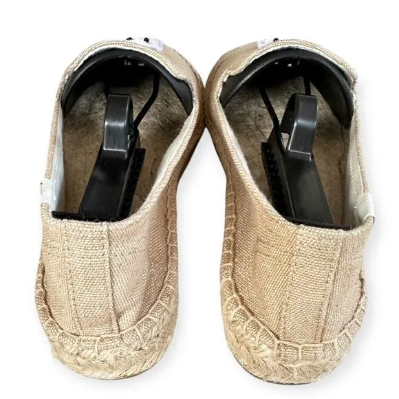 Soludos Gilded Owl Smocking Slipper Espadrilles Safari Tan Women 7